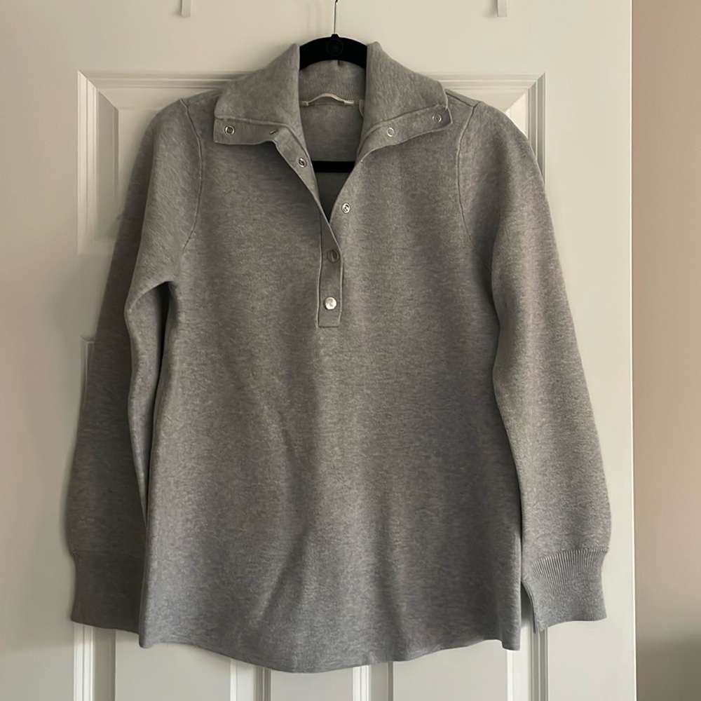 Soft Surroundings Sweater size S snap turtleneck